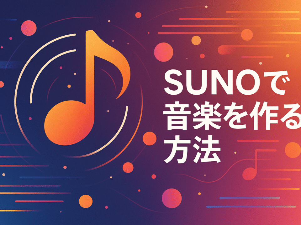 SUNOで音楽を作る方法