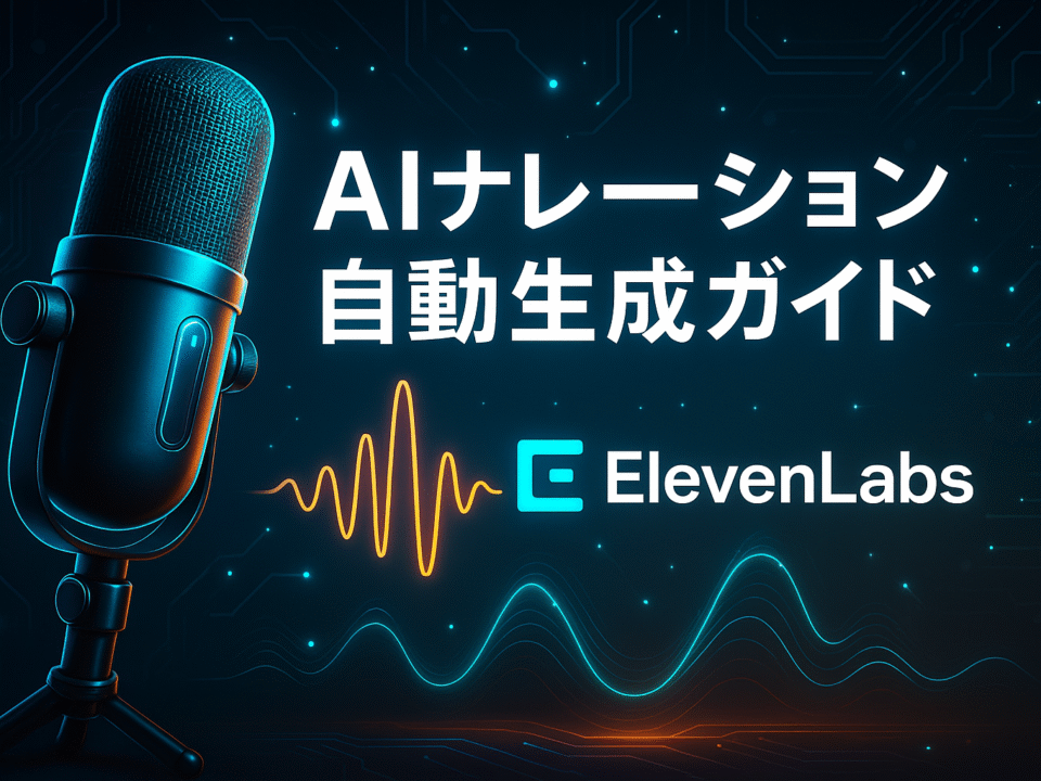 ElevenLabsを使ったAIナレーション自動生成ガイド